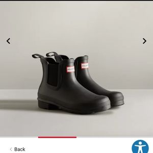 Hunter Chelsea Boots Black Size 6